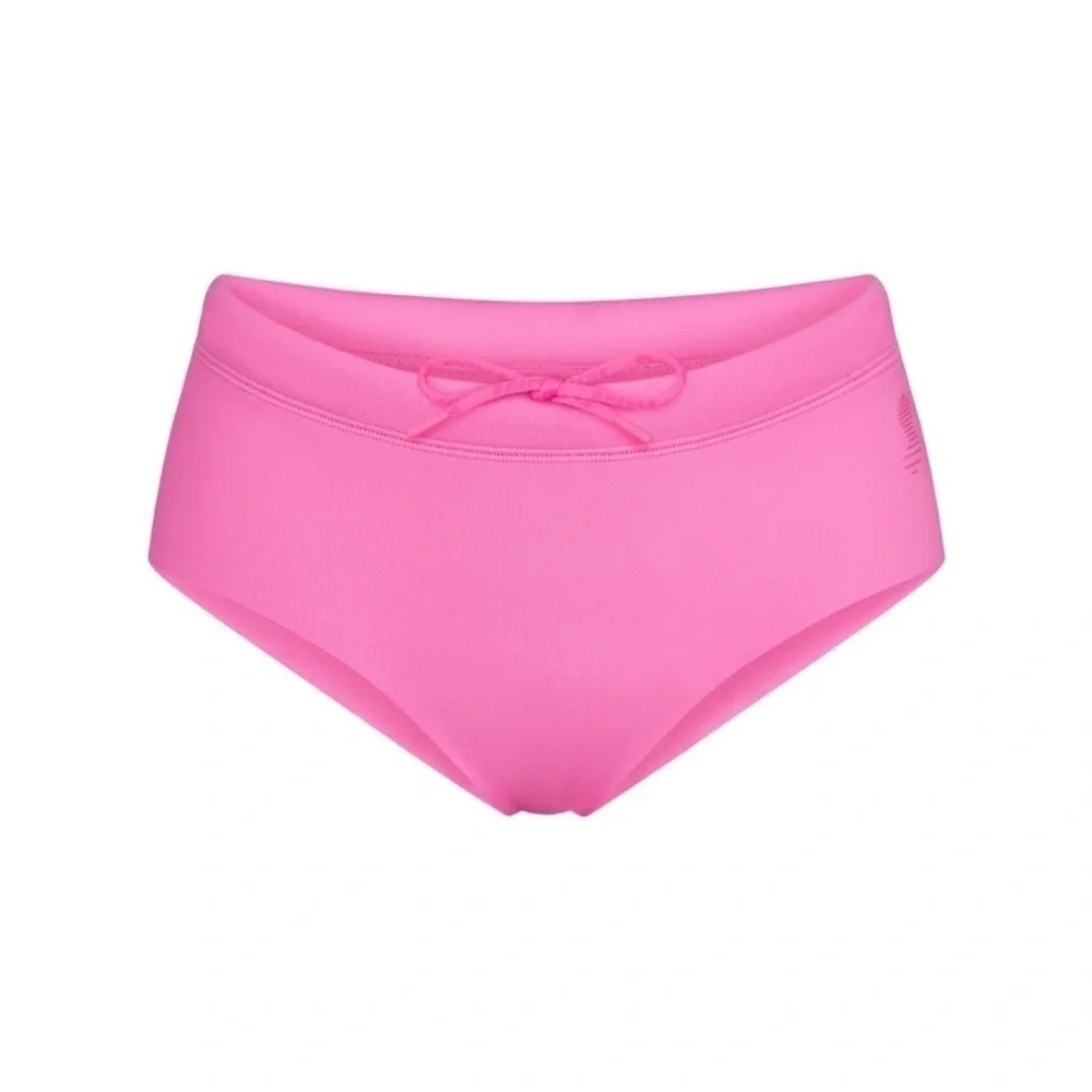 NWT SKIMS Sport Swim Cheeky Bottoms Bikini Taffy Pink Scuba  Sz 3x